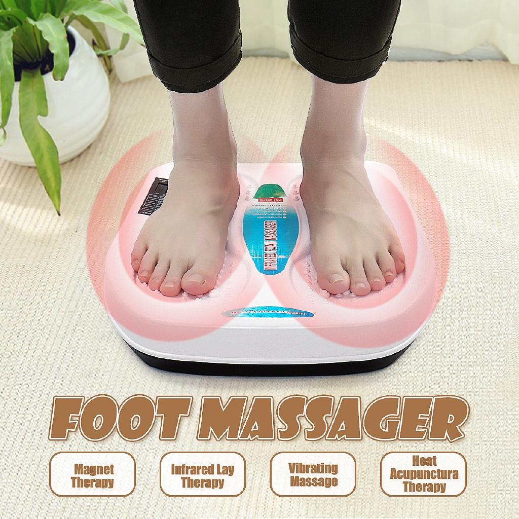 3W 220V Vibrator Relaxation Infrared Acupuncture Heat Therapy Relaxing Fatigue Kneading Massager Electric Foot Massager Machine