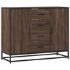 VidaXL Buffet chêne marron 92x35x76 cm Bois d'ingénierie, meuble de rangement, meuble de rangement de cuisine, meuble de 3300829