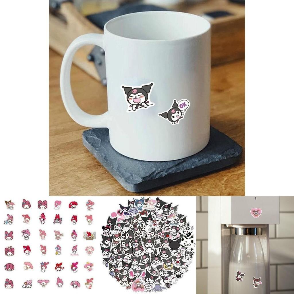 100 Pezzi Adesivi Kuromi My Melody Carini Impermeabili Kawaii Decalcomanie Per Bagagli E Altro