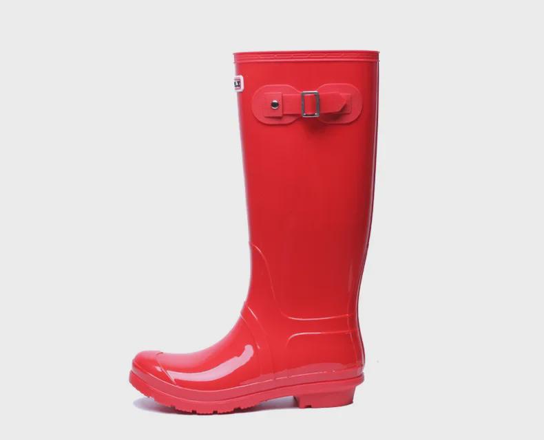 Women's Waterproof Non-Slip Fashion Rain Boots - Spring/Summer Korean Style, Wear-Resistant Solid Color