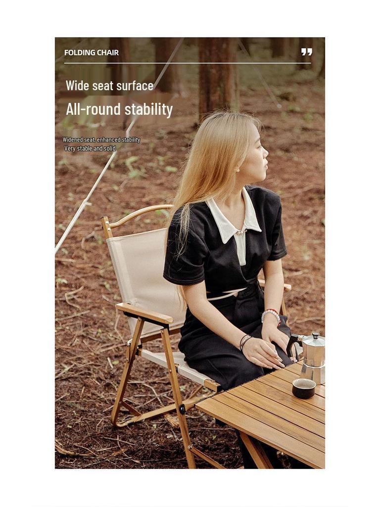 Kermit Outdoor Folding Camping Chair - Portable Picnic Stool