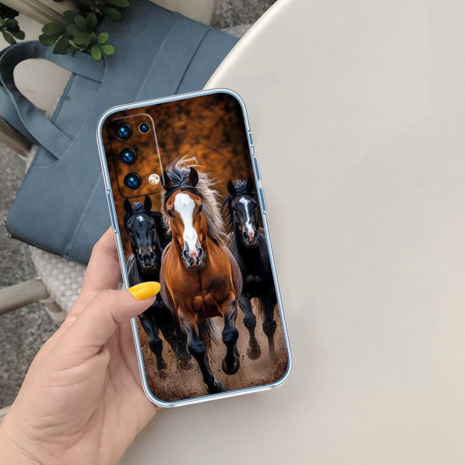 MY11 Fine Horse Transparent Phone Case for LG K22 K30 K40 K40S K41 K42 K50 K50S K51 K51S K52 K61 K62 K71 K92 Q60 Q61 V40 V50 V60