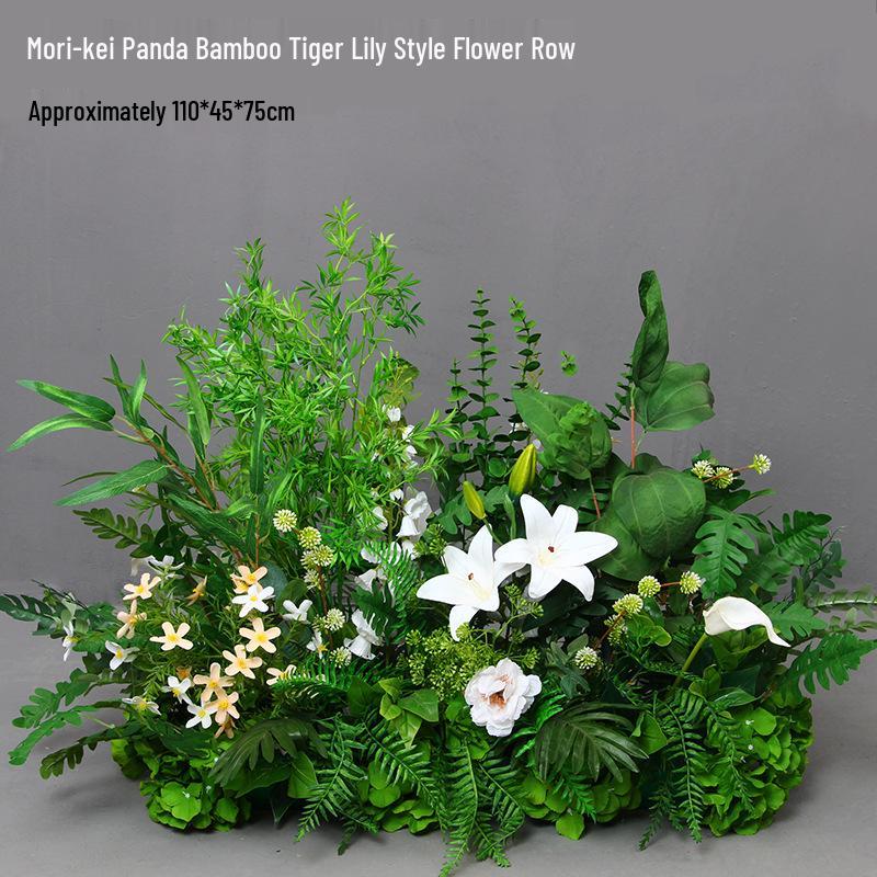Mori Style Artificial Wedding Floral Aisle Decoration