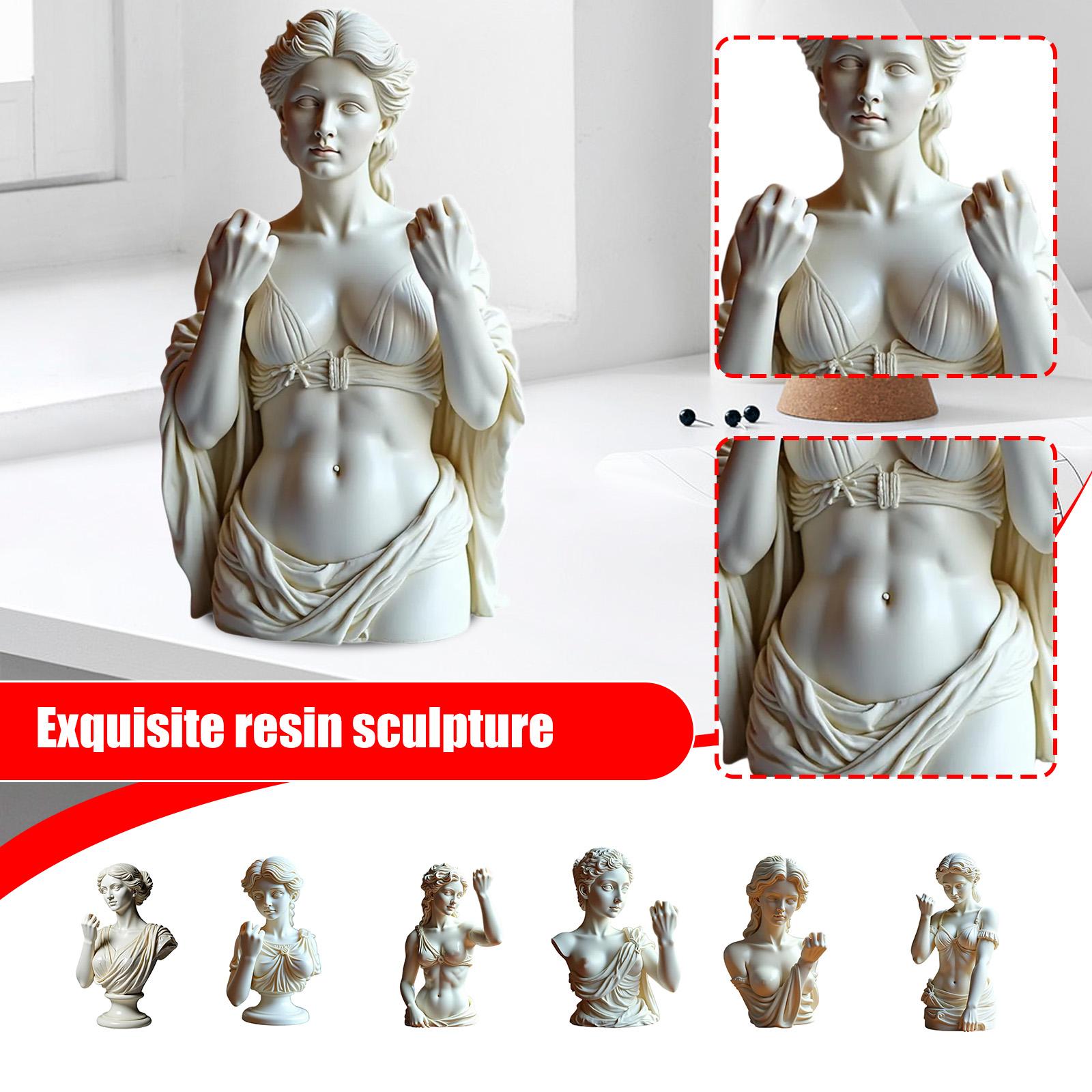 Unambiguous Christmas Statues: Wacky Statues,   Art Decorations Suitable For Both Home And  Settings, Are Rebellious Gifts For Both Women And Me