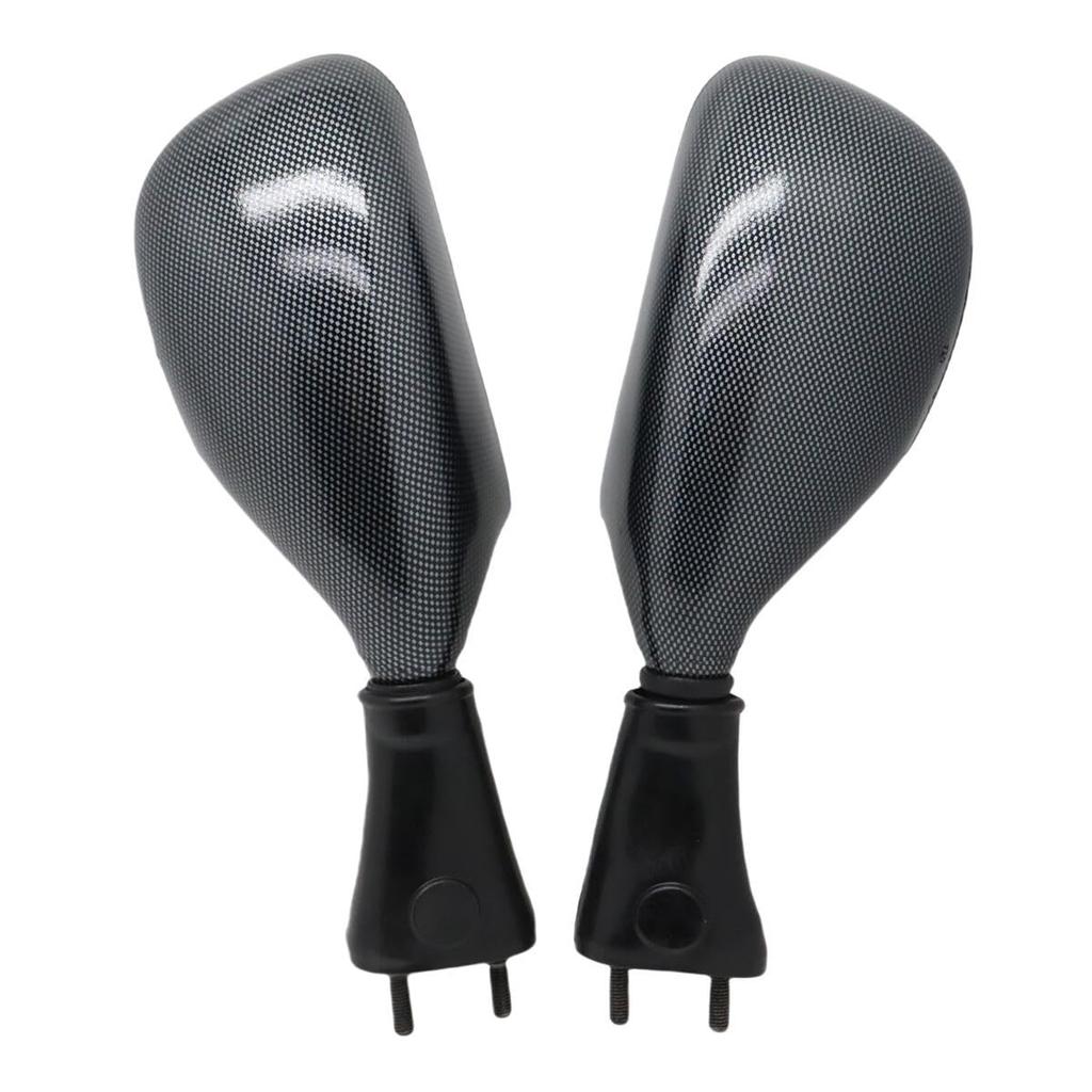 BAOQI Motorcycle Mirror Motorcycle Side Rearview Mirror For Ninja ZX-6R 1998-2002 ZX-9R 1998-2003 650R 2006-2008 (Carbon Race)