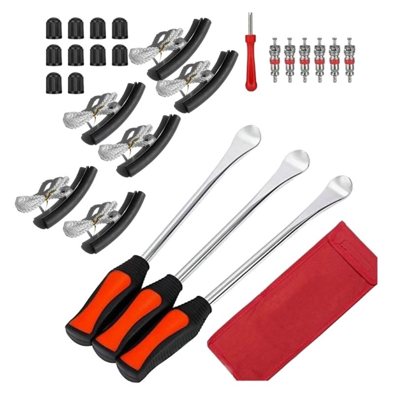 Bicycles Tire Lever Tyre Spoon Iron Changing Tool, Motorcycle Tire Levers Rim Protector Tire Changing Tool