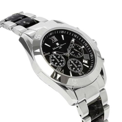 Salvatore Marra Salvatore Marra Watch Men's Chronograph Acetate Combination Belt 20th Anniversary Limited Model Brand Ranking Watch Gift SM23105-SSBK