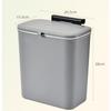 Bezproblemowe sprzątanie Oszczędność miejsca Biały Montowany na ścianie kosz na śmieci do kuchni - Wytrzymałe tworzywo sztuczne, Wielofunkcyjny pojemnik na śmieci