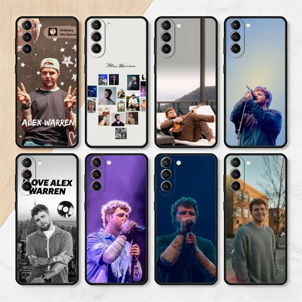 Singer A-Alex W-Warren Phone Case For Samsung S25,24,23,22,30,21,10,9,Ultra,Plus,Lite,FE,4,5 G Soft Black Case