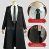 Anime Chainsaw Man Cosplay Costume Makima Coat Suit Uniform Black Trench Wig Casual Wear Halloween Christmas Gift