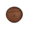 North American Black Walnut Round Incense Holder - Handmade Solid Wood Burner Base for Tea Ceremony & Agarwood.