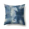 Blue Ocean Seaweed Polyester Pillow Case Car Decoration Home Print Pillow Bedside Sofa Waist Cushion Cover