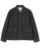 Millo Archive Stain Round Denim Jacket [Washed Black]