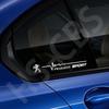 Car Sports Sticker Logo Rear Windshield Decal Window Door Bumper Trunk Decoration Stickers For Peugeot 207 307 308 407 408 508