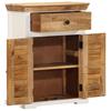 Sideboard White and Brown 55x30x73 cm Solid Wood Mango