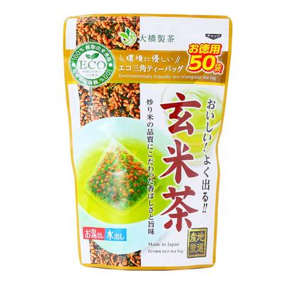Ohashi Seicha Brown Rice Tea Eco Tea Bags, Value Pack, 125g (2.5g X 50 Bags) X 3 Bags