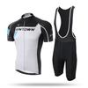 XINTOWN Mens Short Sleeve Cycling Bib Shorts Set Breathable Wear