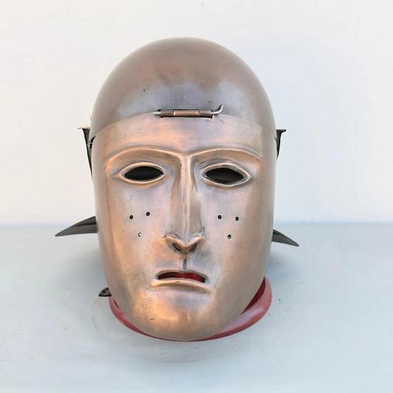 

Medieval Roman Cavalry Face Helmet Reenactment Costume Larp Armory Costume