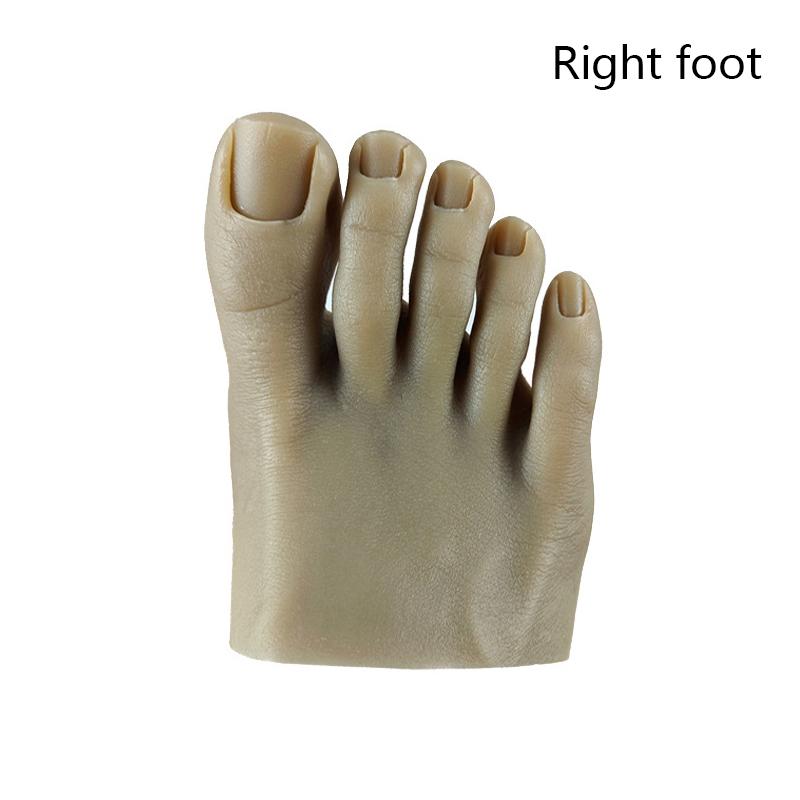 Nail Practice Foot Mannequin With Fake Toes For Training Nail Display Silicone