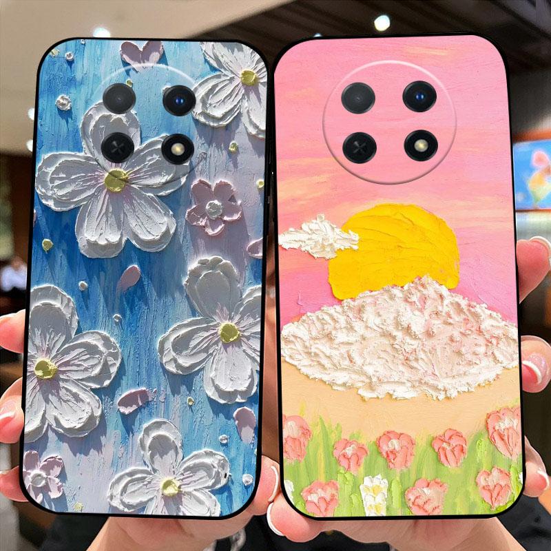 For Huawei Nova Y91 Case STG-LX1 Color Printing TPU Silicone Phone Cover For Huawei Enjoy 60X Shockproof Coque Fundas Cartoon
