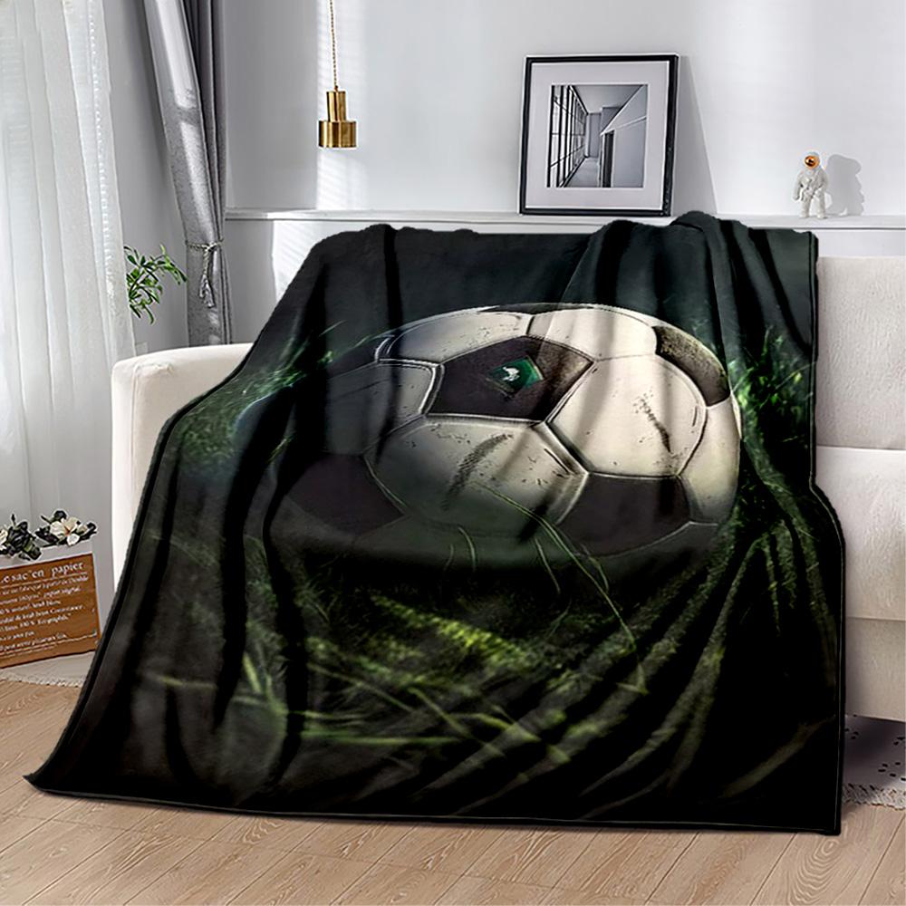 1pc Soccer Ball Blanket Comfortable Soft Lightweight Multi Purpose Blanket Travel Camping Picnics Sofa Office Bed Living Room Gift Friends Family