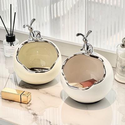 Nowoczesny ceramiczny słoik do przechowywania Urocza kreskówkowa ozdoba Nowe pudełko do przechowywania kluczy Dekoracja domu
