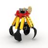 Self-Locking Brick Moc Construction Blocks Technical Parts Technical 4 Lifting Claws  For Young Boys Kids Plaything