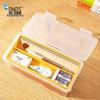 Transparent Flip-top Multi-functional Desk Organizer Box