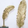 European Post-Modern Hotel Villa Leaf Art Desk Ornament - Light Luxury Home Decoration