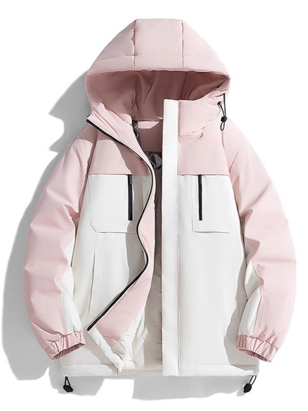 Winter Cotton Jackets: Windproof, Waterproof, Thickened, Warm for Men, Women, Couples - Ideal for Outdoor Mountaineering.