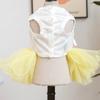 Bowknot Easter Dog Puffy Skirt Rabbit Pattern Breathable Pet Princess Dress Tutu Style Soft Pet Spring Dress Small Dogs