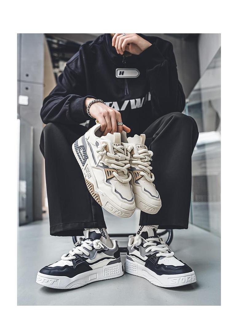 Herren Sommer 2025 Trendige Plateauschuhe - Höhenvergrößernd, Vielseitig, Lässig, Nischen-Sportstil.