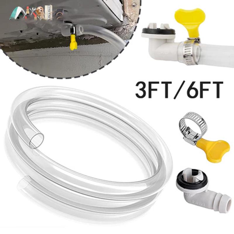 Portable AC Drain Hose Kit 3/6FT Hose Air Conditioner Split Drain Hose Kit