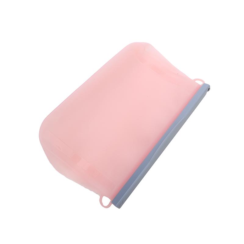 Transparente Silikon-Lebensmittel-Snack-Organizer-Tasche, wiederverwendbare, auslaufsichere Lebensmittel-Gefrierbehälter