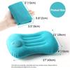 1/2Pcs Inflatable Pillow Car Lumbar Pillow Suitable For Neck Waist Support Camping Home Office Supplies Press Type Bed Pillows
