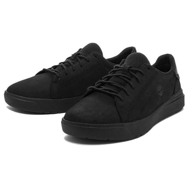 Timberland Leather Casual Comfortable Low-Top Sneakers Men Sneakers Black A5S8RW