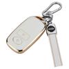 Kinotaka Toyota Rise Daihatsu Rocky New Taft New Tanto Key Case New Roomy TPU Key Cover RAIZE ROCKY TAFT TANTO CUSTOM with Key Holder (White)