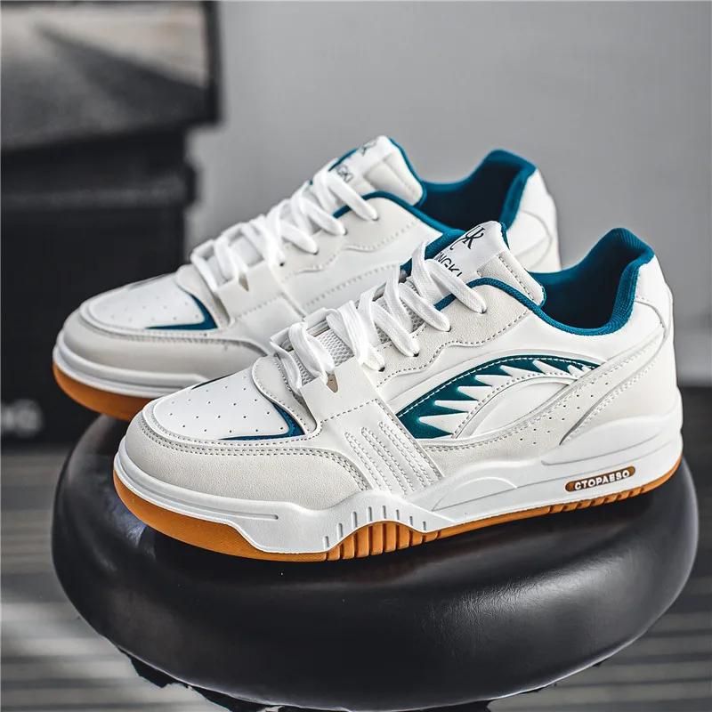 

Мужские 2024 Новый тренд универсальные повседневные вулканизированные спортивные туфли Оригинальные нишевые мужские кеды для скейтборда Уличные кроссовки для бега 38