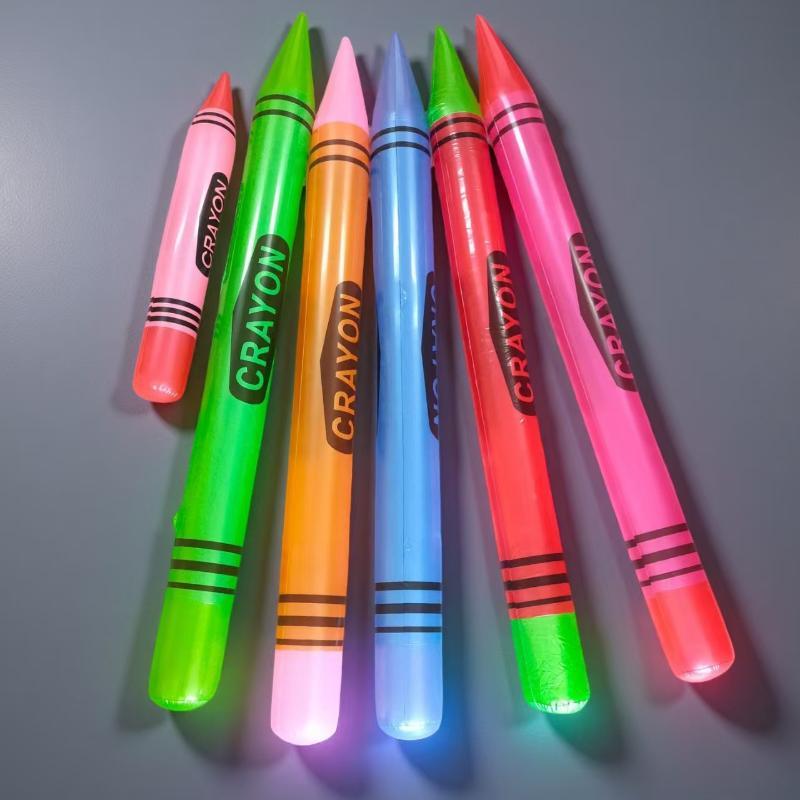 Giant Inflatable Pencil Toy Large Pvc Simulation Pencil Inflatable Stick Prop Blow Up Toy For Kids Party Game Photo Booth Decor