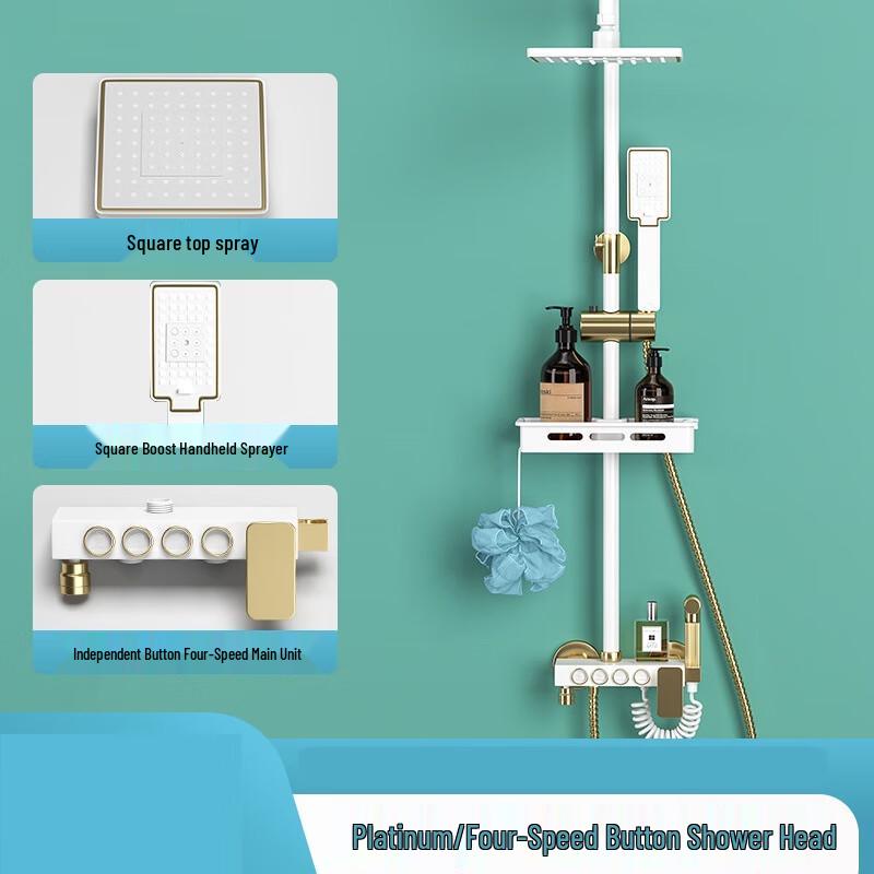 Grey Nizi Pressurized Shower Set