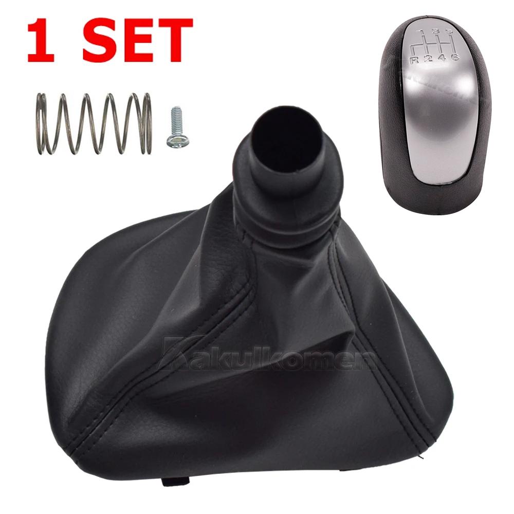 6 Speed Car Gear Shift Knob For Mercedes Benz W639 VITO 2003-2010 Manual Gear Stick Shifter Knob Leather With Gaitor Boot Cover