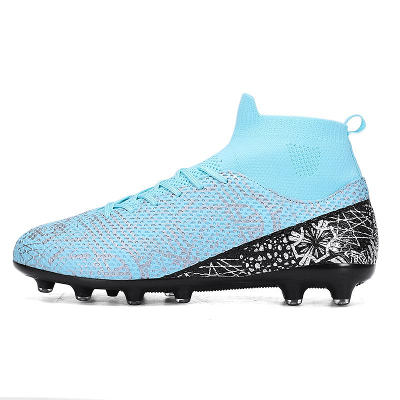 High Top Football Shoes Spikes Broken Nails Competition Training Shoes Men's and Women's Adult Football Shoes