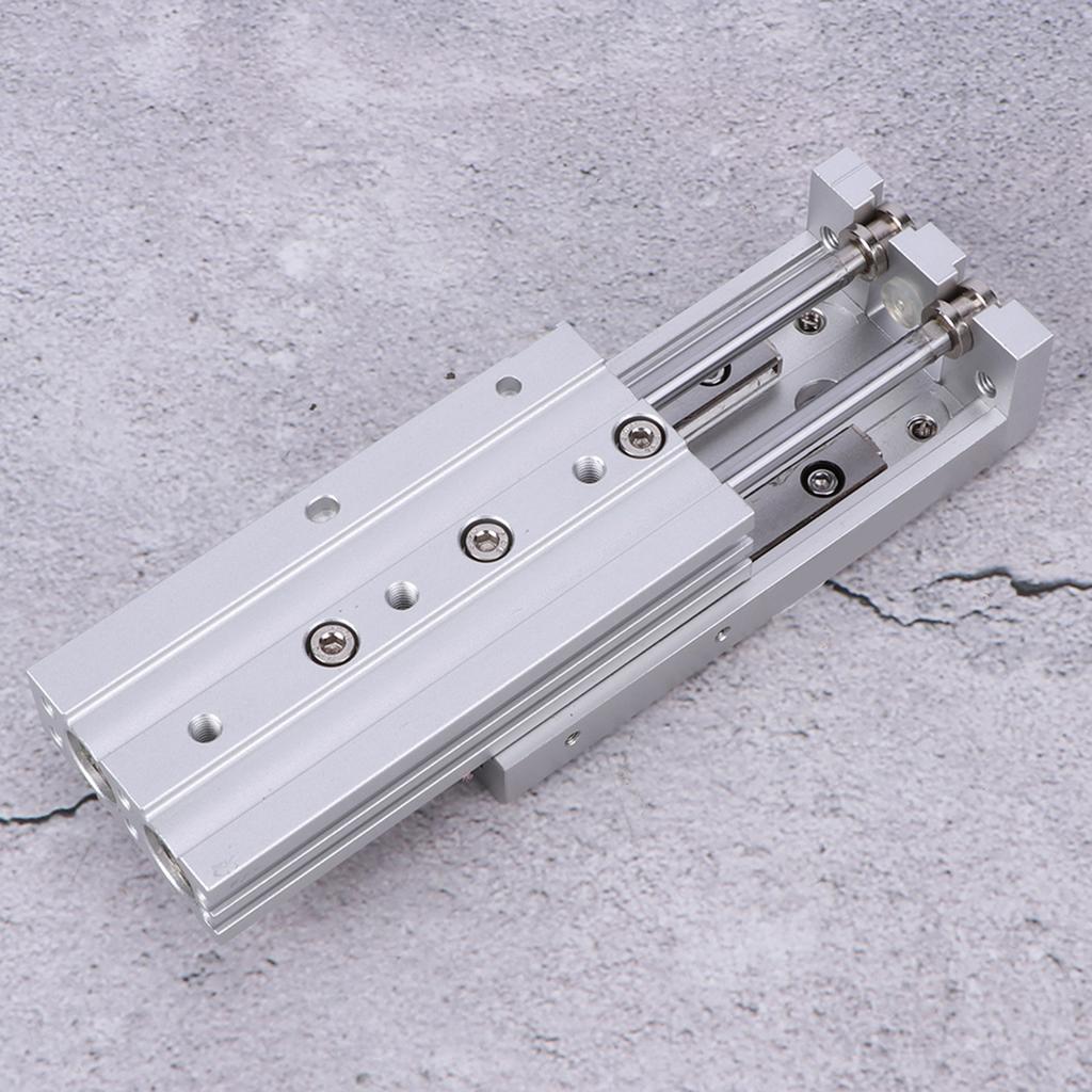 MXS12 Pneumatik-Führungsschienenzylinder Hochpräzise Doppeltwirkend 12*2mm BohrungsgrößeMXS12‑50