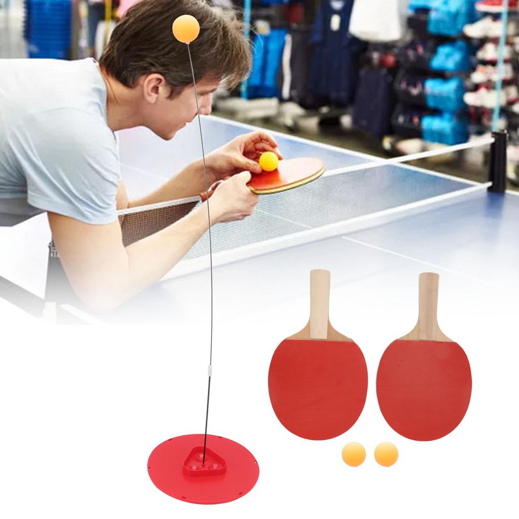 Table Tennis Trainer Set Portable Table Tennis Soft Shaft Training Machine for Kids and Adults
