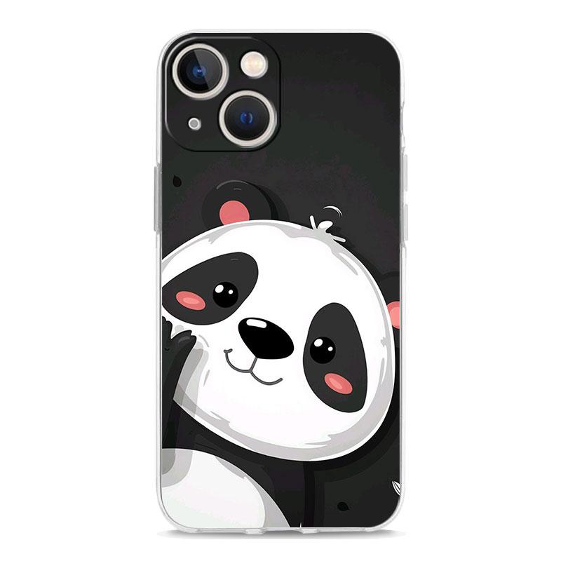 Phone Case For iPhone 17 Cases iPhone Air 16 15 12 13 14 Pro Max 7 8 Plus 16Pro iPhone11 Clear Soft Cover Cartoon Panda