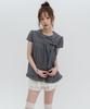HIGH SCHOOL DISCO Check Ribbon Round Collar Blouse