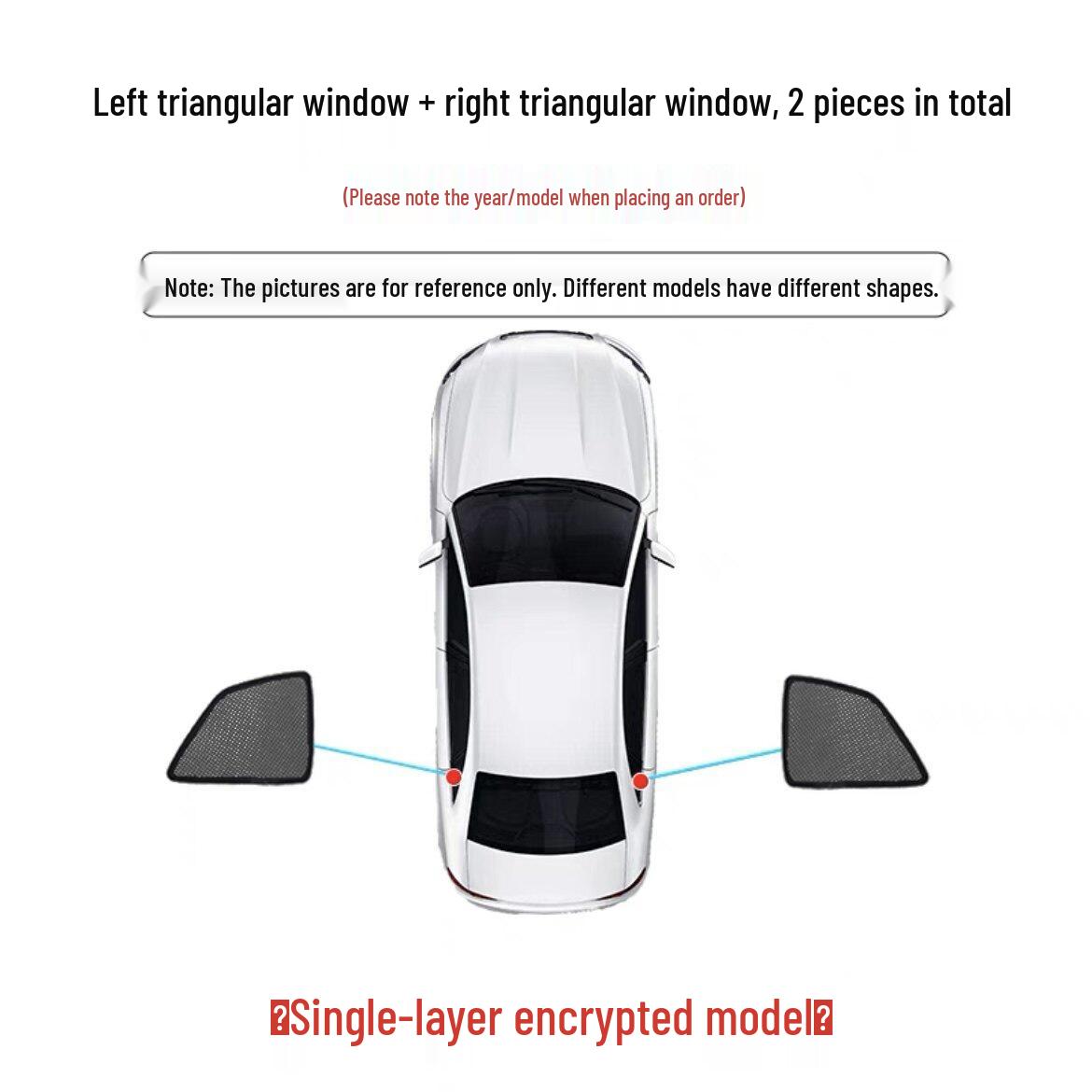 Right Titanium H1 Magnetic Car Sunshade Mesh for Windows