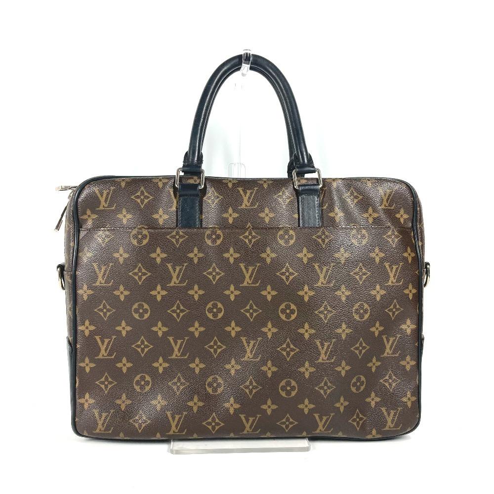 Louis Vuitton M56719 MonogramMacassar Weiche Aktentasche 2WEGE Handtasche Dokumententasche