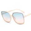 New Big Sunglasses Women Men Trendy Vintage Brand Designer Anti-UV Gradient Color Korean Version Glasses Fashion Accessories