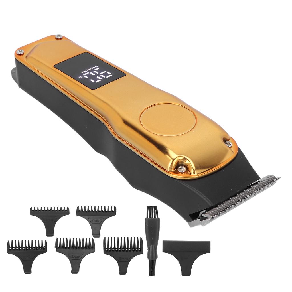 Electric Hair Trimmer 5 Guide Combs High Speed Low Noise USB Rechargeable Haircut Grooming Clipper